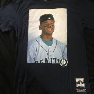 Mitchell & Ness Ken Griffey Tee. Navy, sz M, NWT